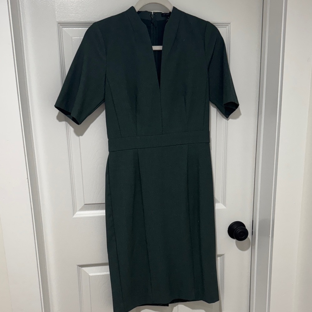 Ann Taylor Forest Green Midi Dress
